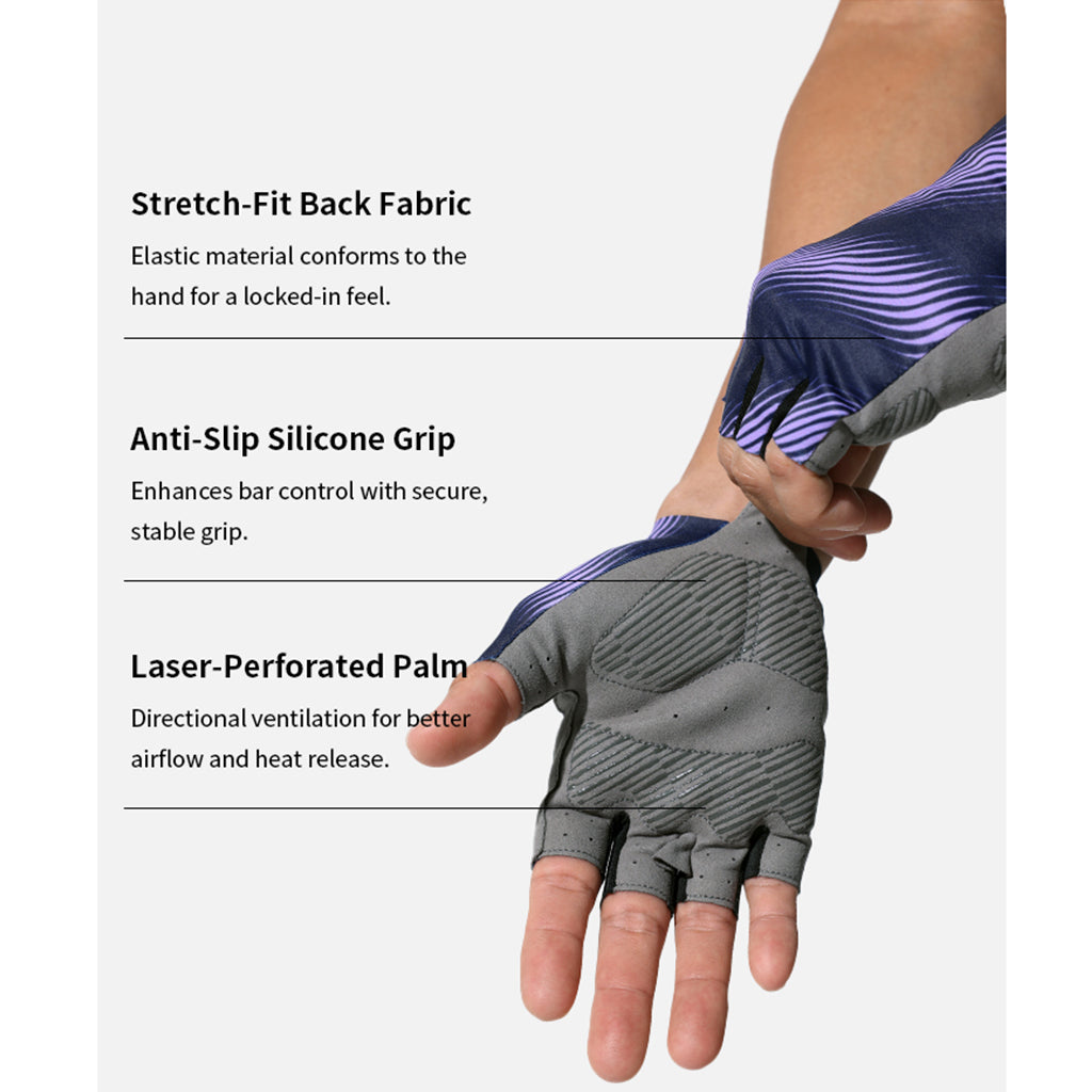 Monton Shadowfade Gloves – Purple Black | Performance Cycling Gloves