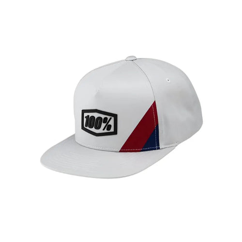 100% Cornerstone Snapback Cap (Light Grey) | Cycling Gears Hub