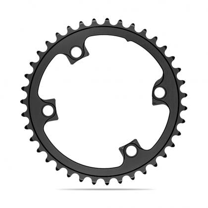 AbsoluteBlack Oval Road Chainring 50T – 110 BCD 4-Bolt for Shimano Dura-Ace R9100 | Black