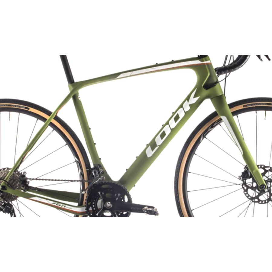 Look 765 Gravel Frameset (Green/Matt White) | Cycling Gears Hub