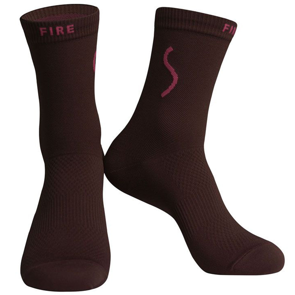 SKULL MONTON FIRE SOCKS-RED