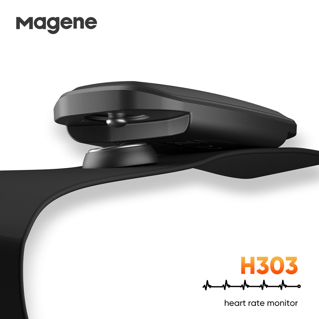 Magene H303 Heart Rate Sensor – Chest Strap with Bluetooth & ANT+ for Cycling, Gym & Cardio Workouts