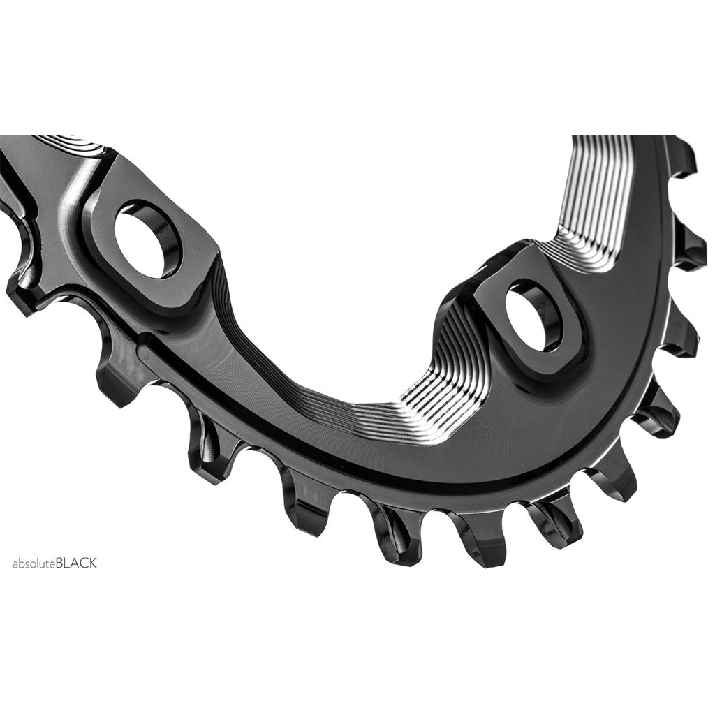 AbsoluteBlack Oval MTB Chainring 34T – 96 BCD for Shimano XT M8000 | Black