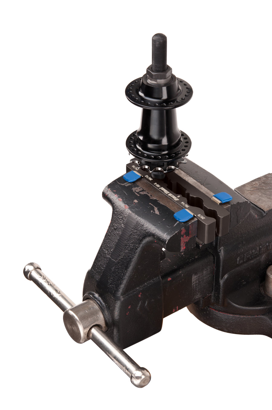Park Tool AV-5 Axle and Spindle Vise Inserts - Multi-Size Bicycle Hub and Axle Bench Vise Tool with Magnetic Mount