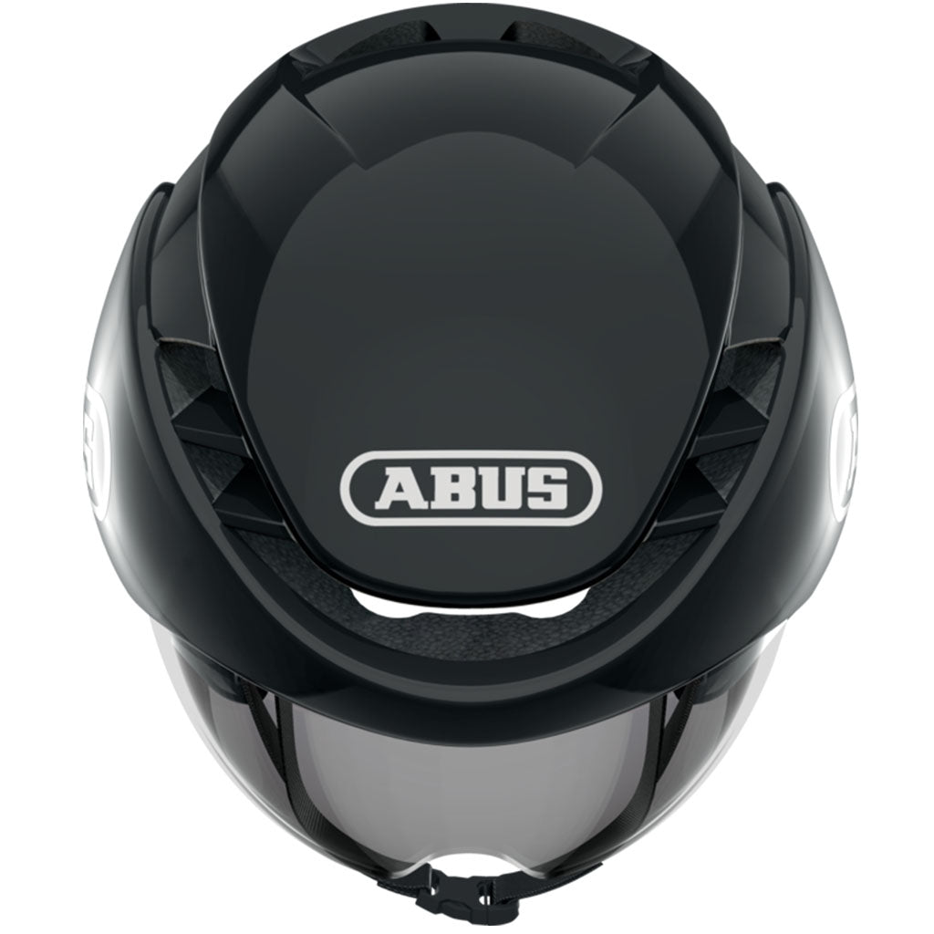 Abus Gamechanger Aero Road Helmet With Shiny Black Color | Cycling Gears Hub
