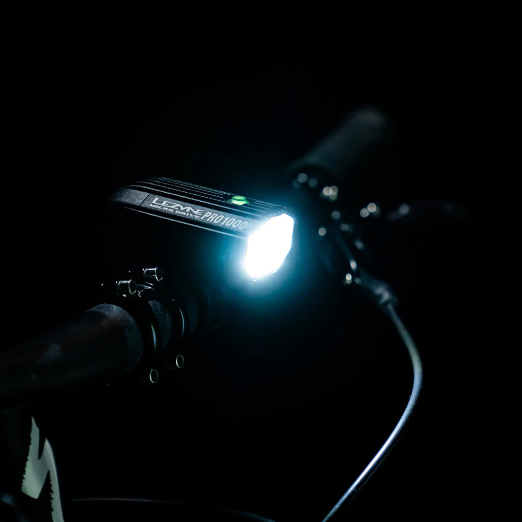 Lezyne Micro Drive Pro 1000 Lumens Front Light(Color Black) | Cycling Gears Hub
