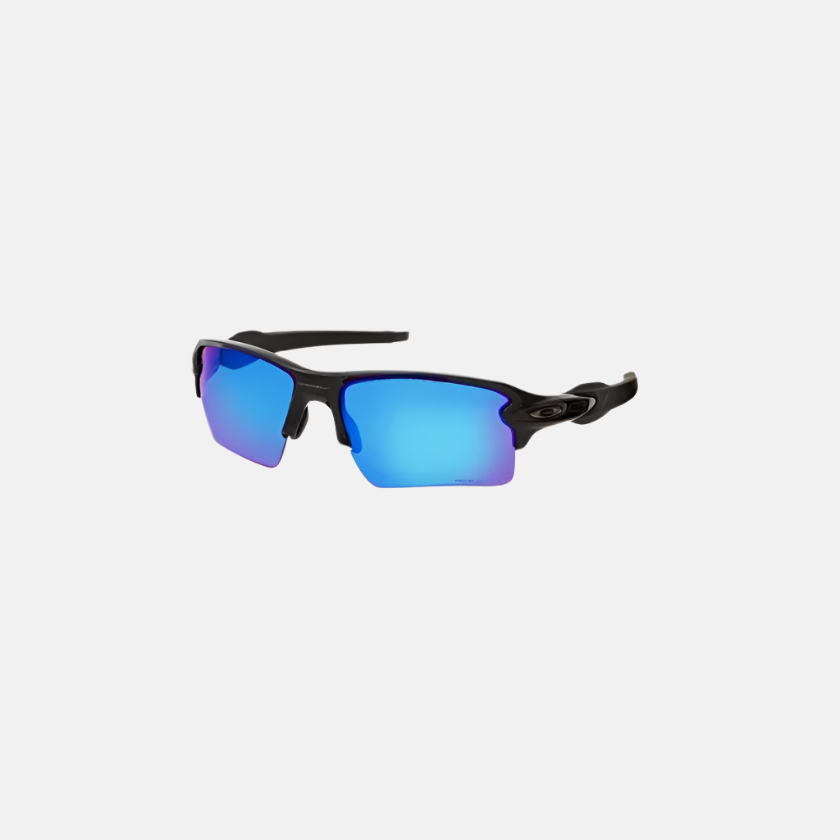 Oakley Flak 2.0 XL polished black sunglasses with Prizm Sapphire Iridium polarized lenses