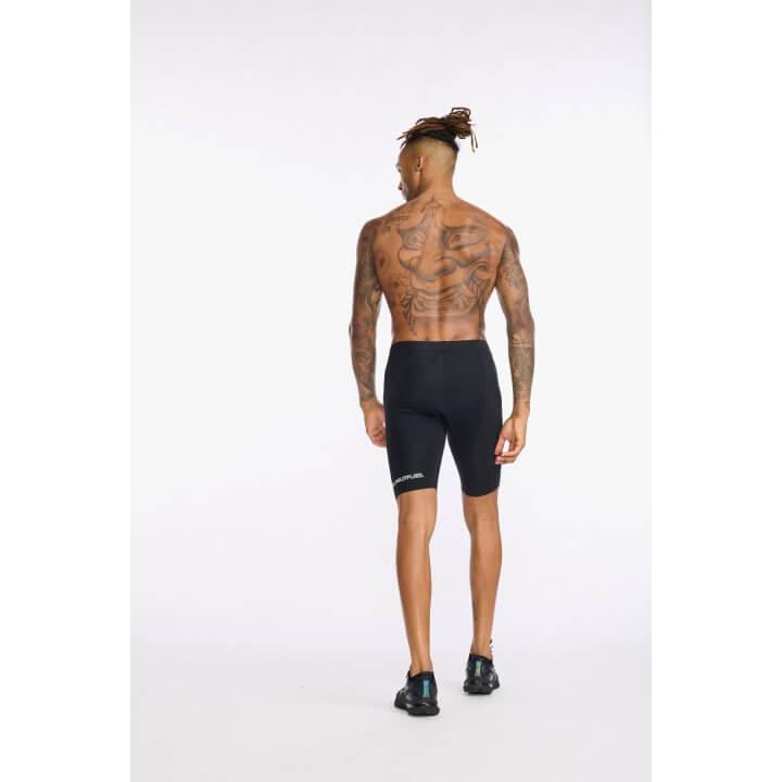 2XU MT6430B Aero 9 Inch Men's Triathlon Shorts (Black/White) | Cycling Gears Hub