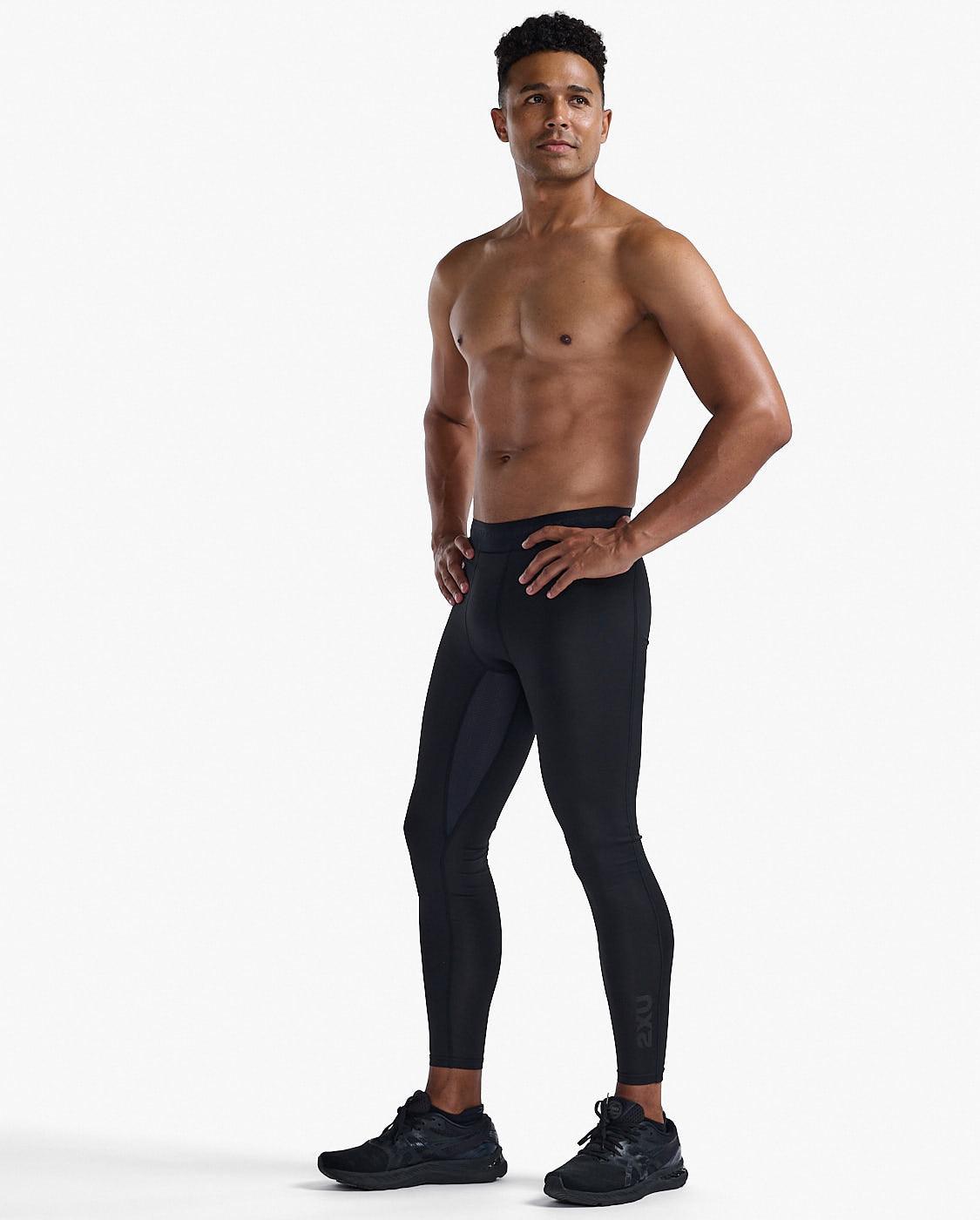 2XU MA7199B Base Layer Men's Compression Tights (Black/Nero) | Cycling Gears Hub