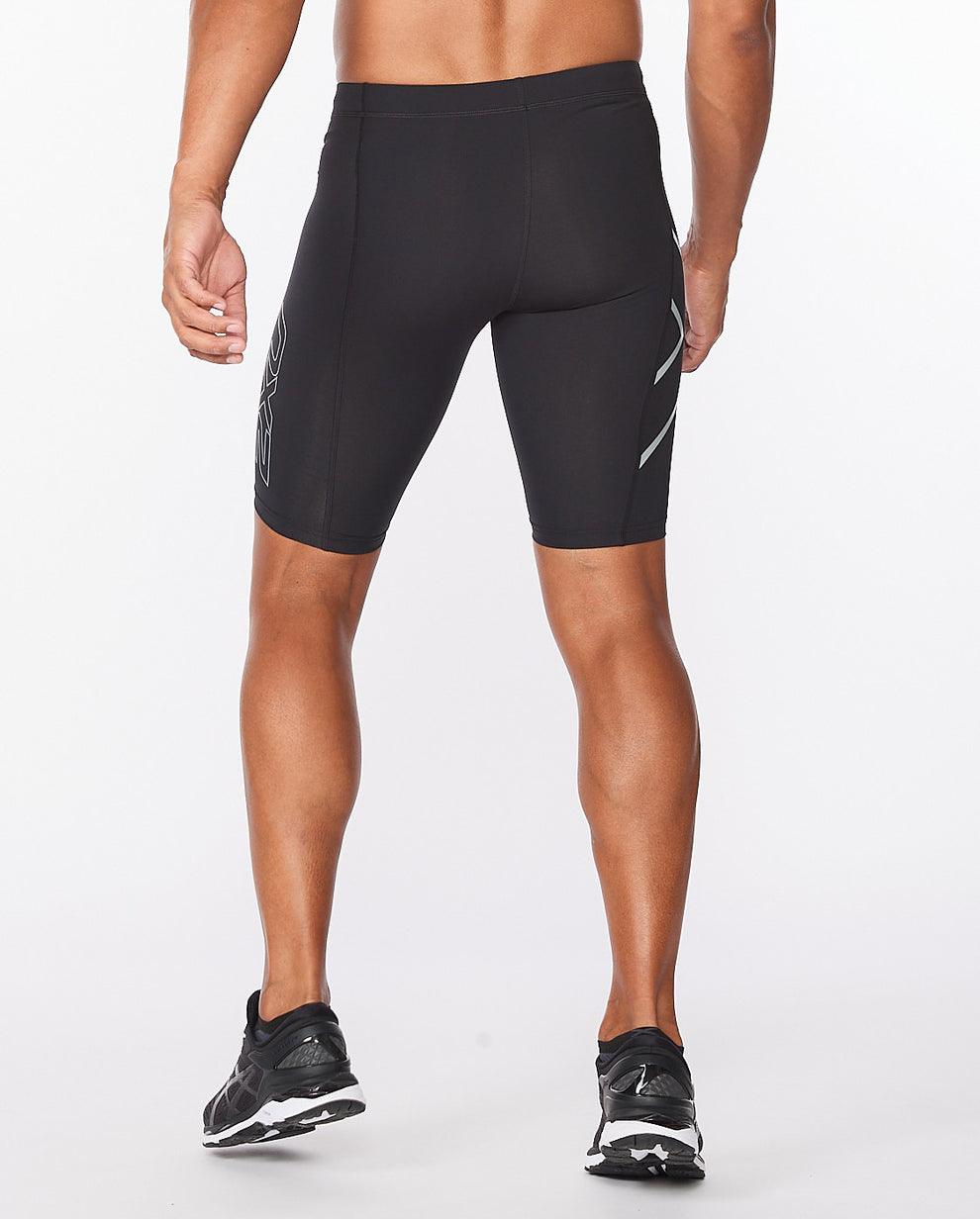 2XU MA3851B Core Men's Compression Shorts (Black/Silver) | Cycling Gears Hub