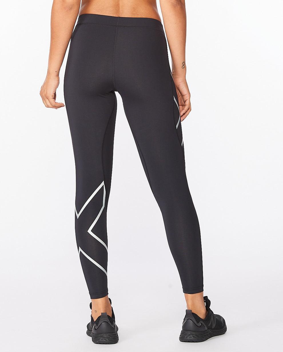 2XU WA4173B Core Women's Compression Tights (Black/Silver) | Cycling Gears Hub