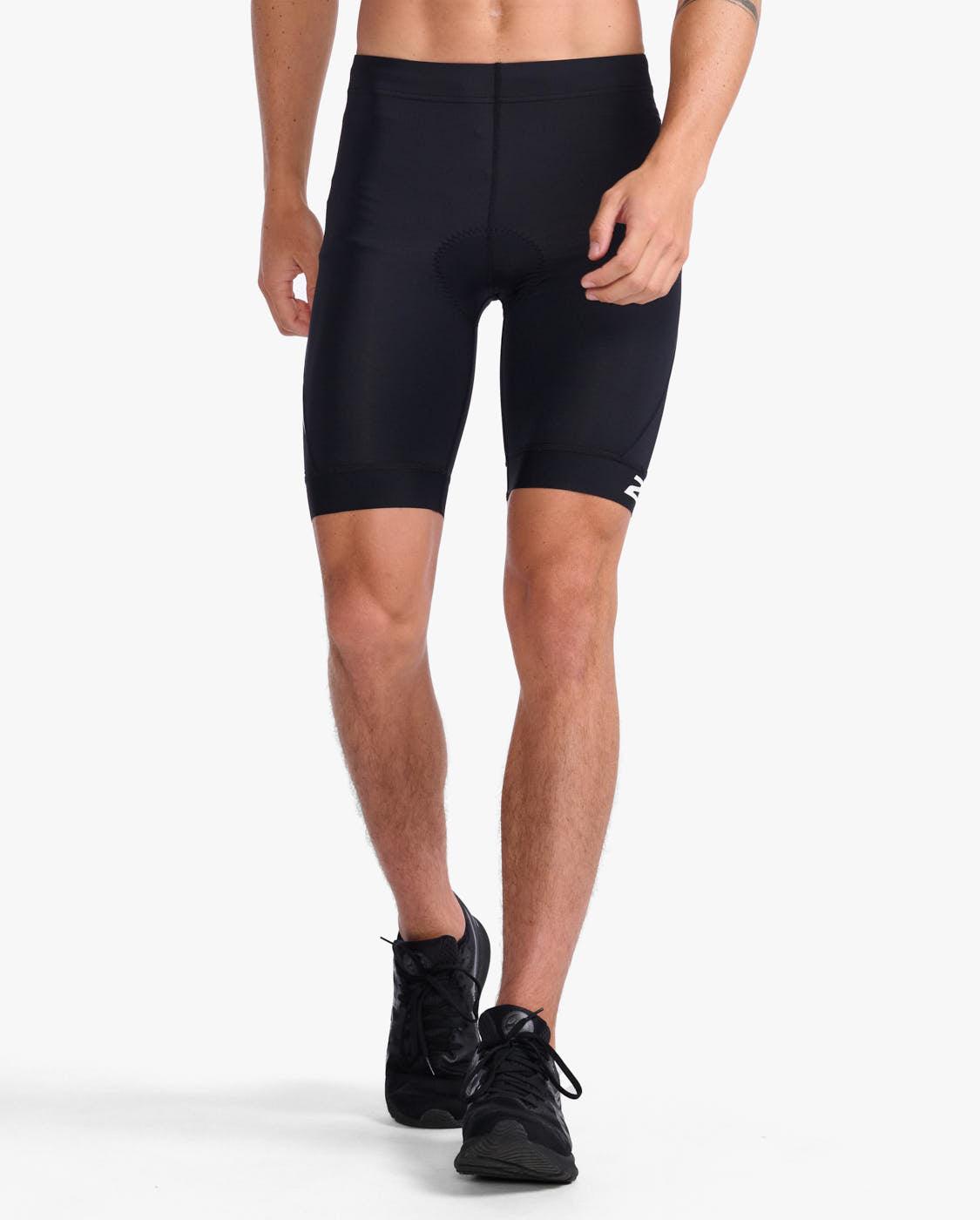 2XU MT6439B Core Men's Triathlon Shorts (Black/White) | Cycling Gears Hub