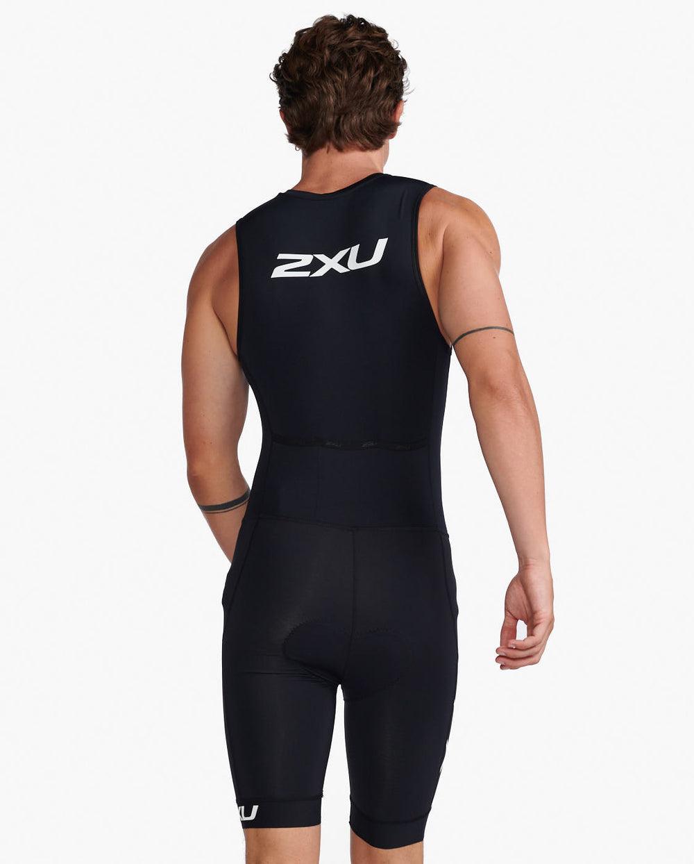 2XU MT6437D Core Men's Triathlon Suit (Black/White) | Cycling Gears Hub