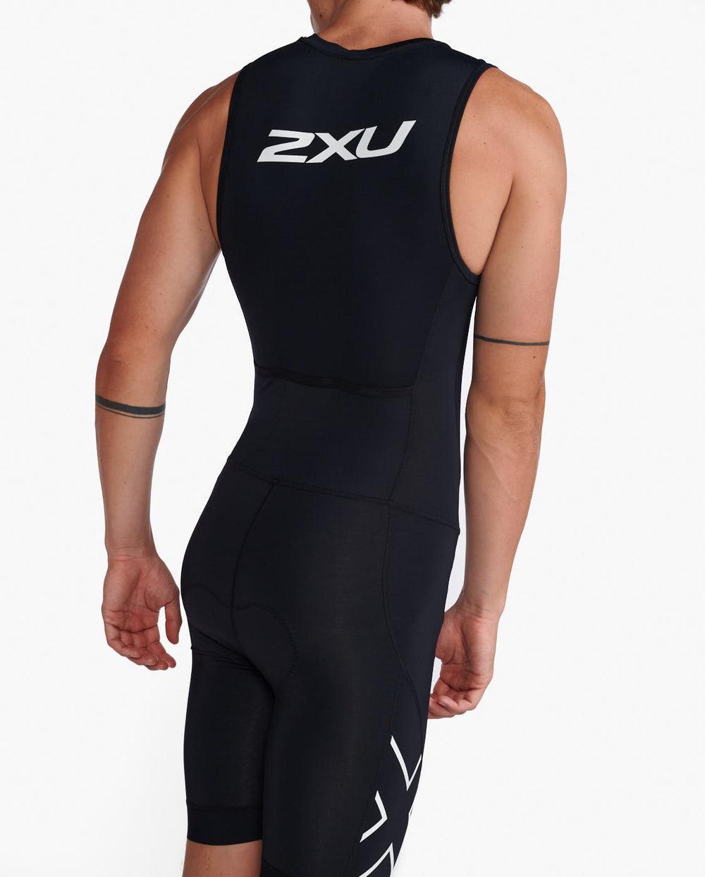 2XU MT6437D Core Men's Triathlon Suit (Black/White) | Cycling Gears Hub