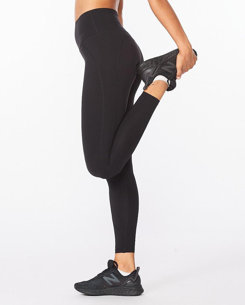 2XU WA5382B Fitness Hi-Rise Women's Compression Tights (Black/Black) | Cycling Gears Hub
