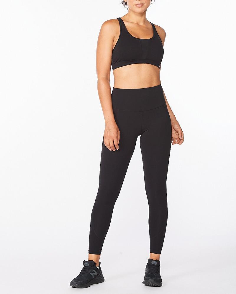 2XU WA5382B Fitness Hi-Rise Women's Compression Tights (Black/Black) | Cycling Gears Hub