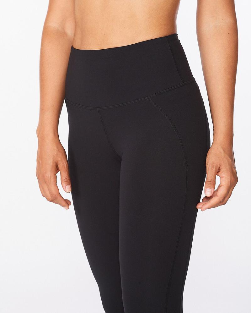 2XU WA5382B Fitness Hi-Rise Women's Compression Tights (Black/Black) | Cycling Gears Hub