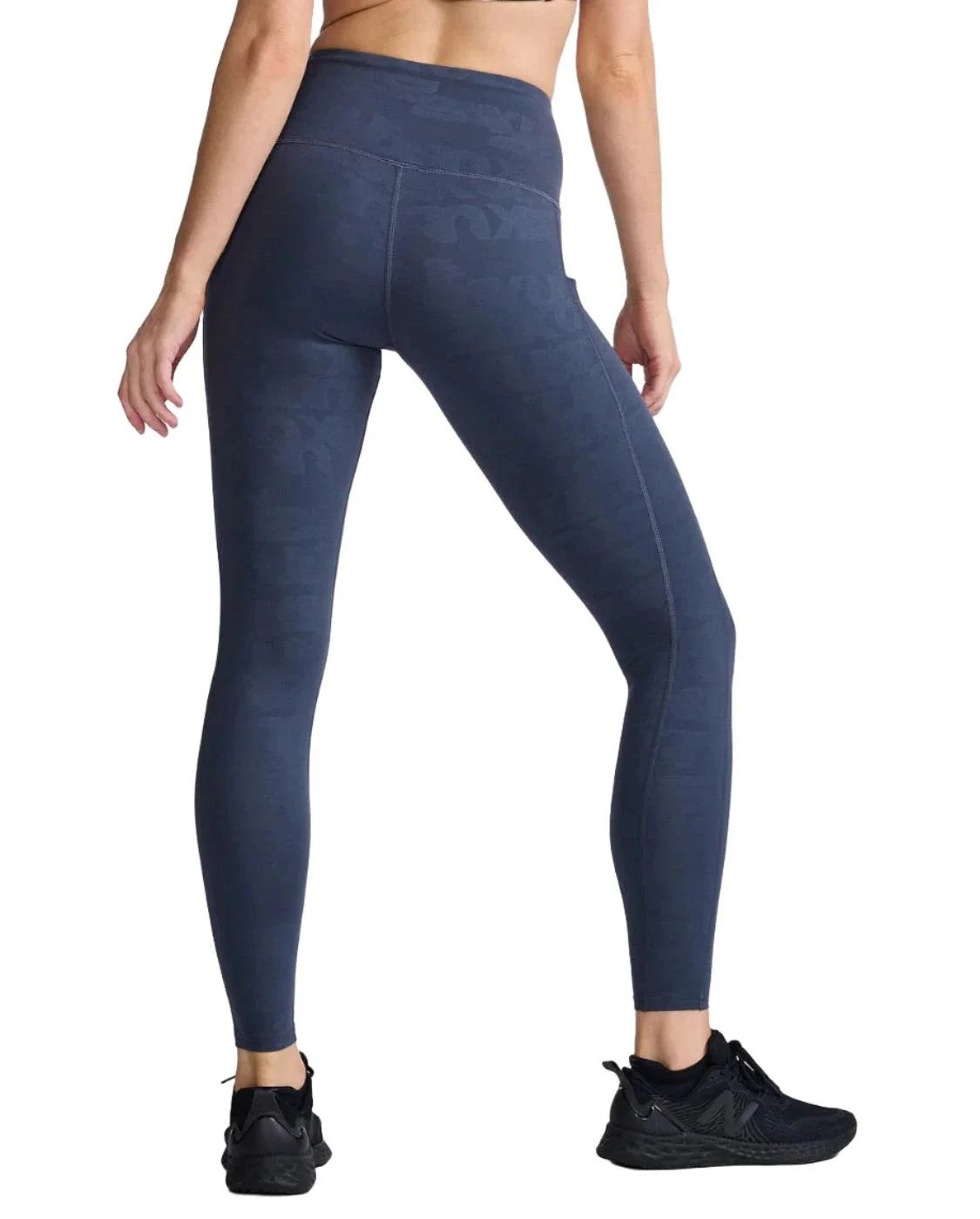2XU WA7000B Form Lineup Hi-Rise Women's Compression Tights (Grain Monogram) | Cycling Gears Hub