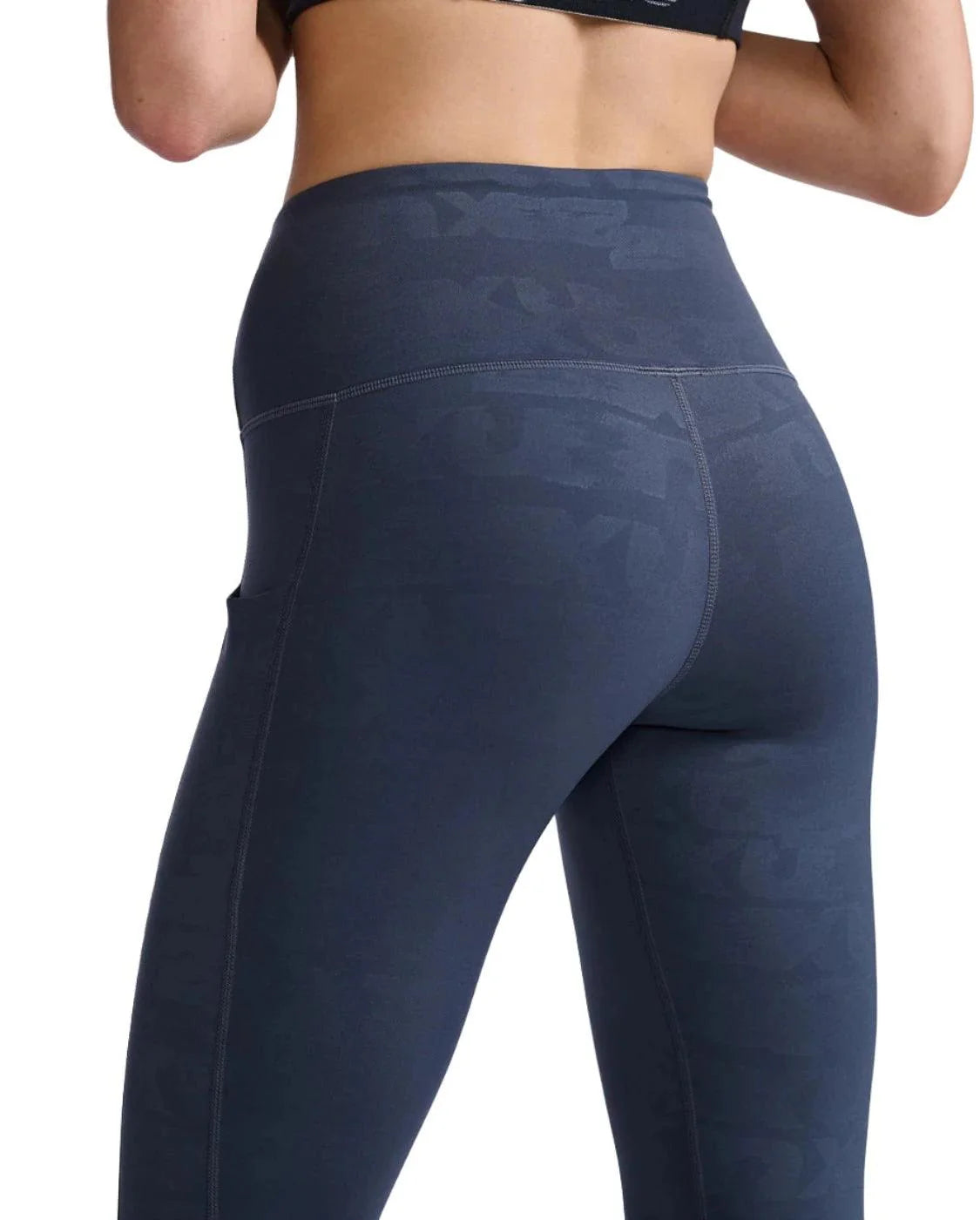 2XU WA7000B Form Lineup Hi-Rise Women's Compression Tights (Grain Monogram) | Cycling Gears Hub