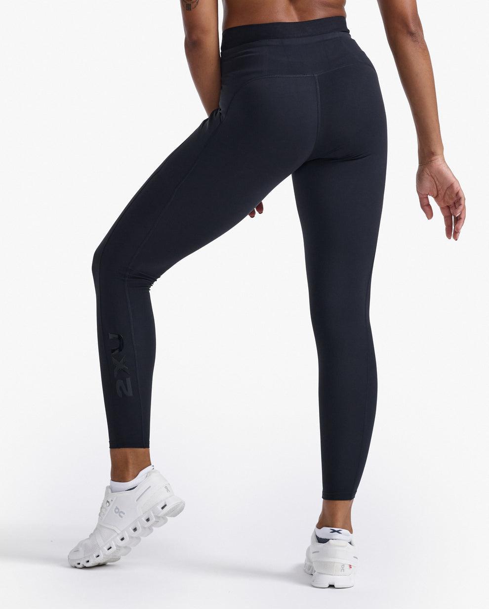 2XU WA6874B Form Slash Hi-Rise Women's Compression Tights (Black/Black) | Cycling Gears Hub