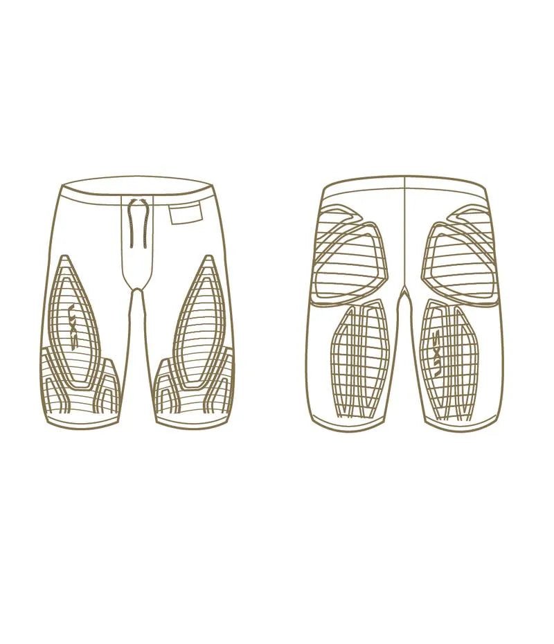 2XU MA5366B Force Men's Compression Shorts (Black/Gold) | Cycling Gears Hub - Cycling Gears Hub