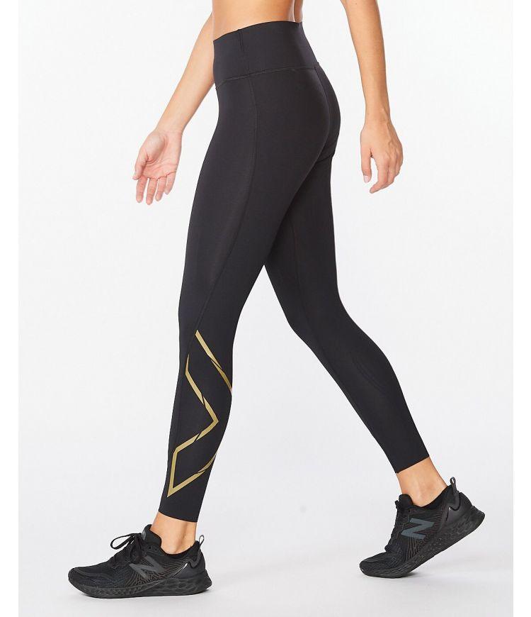 2XU WA5367B MCS X Train Mid Rise Women'sTights (Black/Gold) | Cycling Gears Hub
