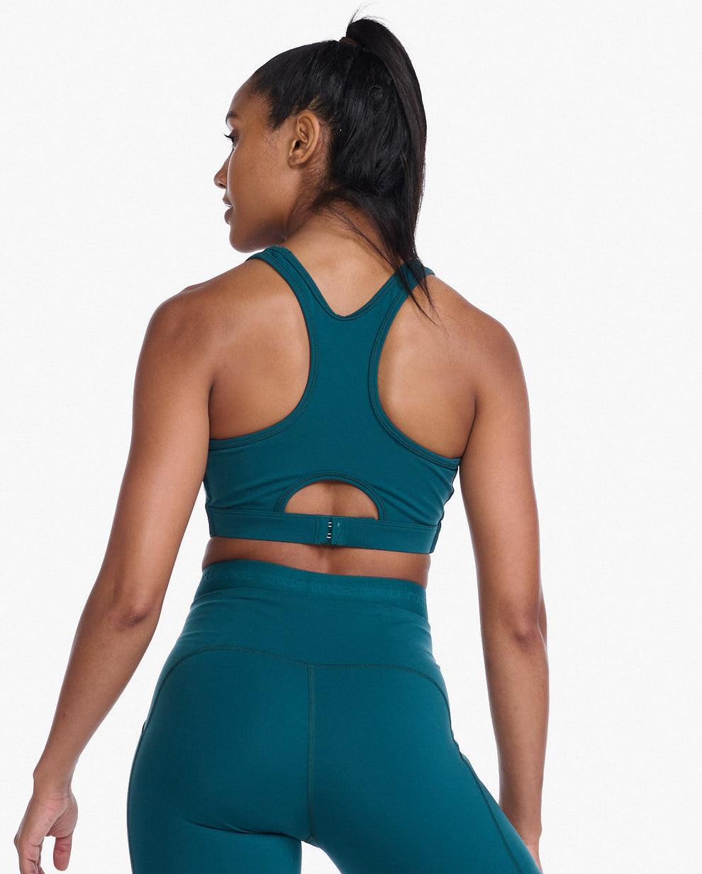 2XU WR6459A Motion Racerback Crop Women's Triathlon Suit (Jade/White) | Cycling Gears Hub