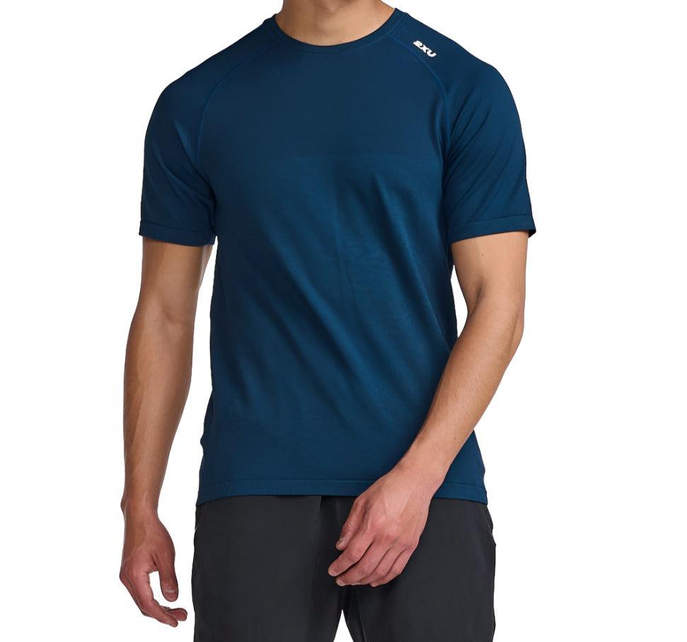 2XU MR7226A Motion Tech Tee Men's Running T-Shirt (Motion/Midnight) | Cycling Gears Hub