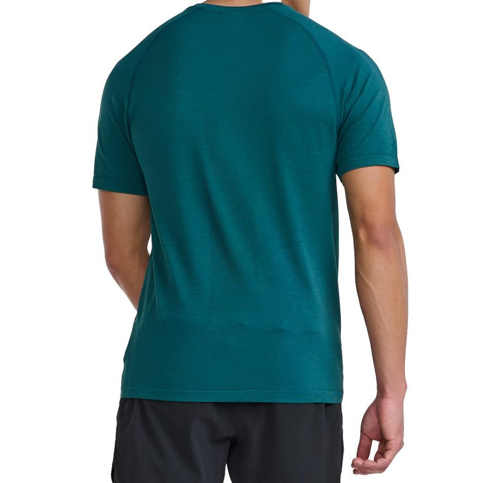 2XU Motion Tech Tee Men's Running T-Shirt (Raft/Pine) | Cycling Gears Hub