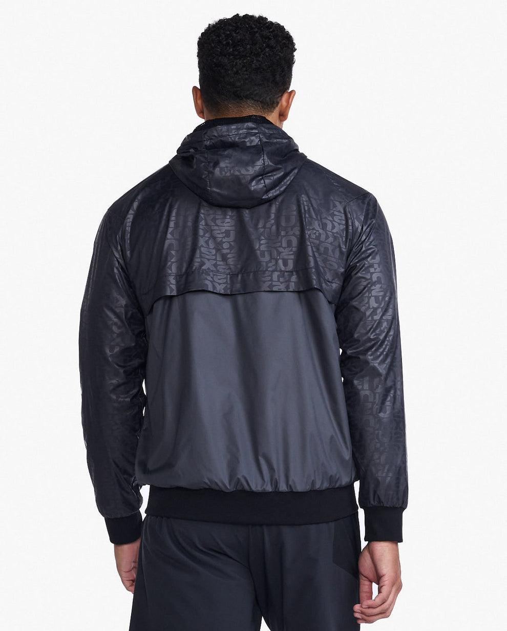 2XU MR6885A Motion Windbreaker Men's Cycling Jacket (Embossed Monogram/Silver Reflect) | Cycling Gears Hub