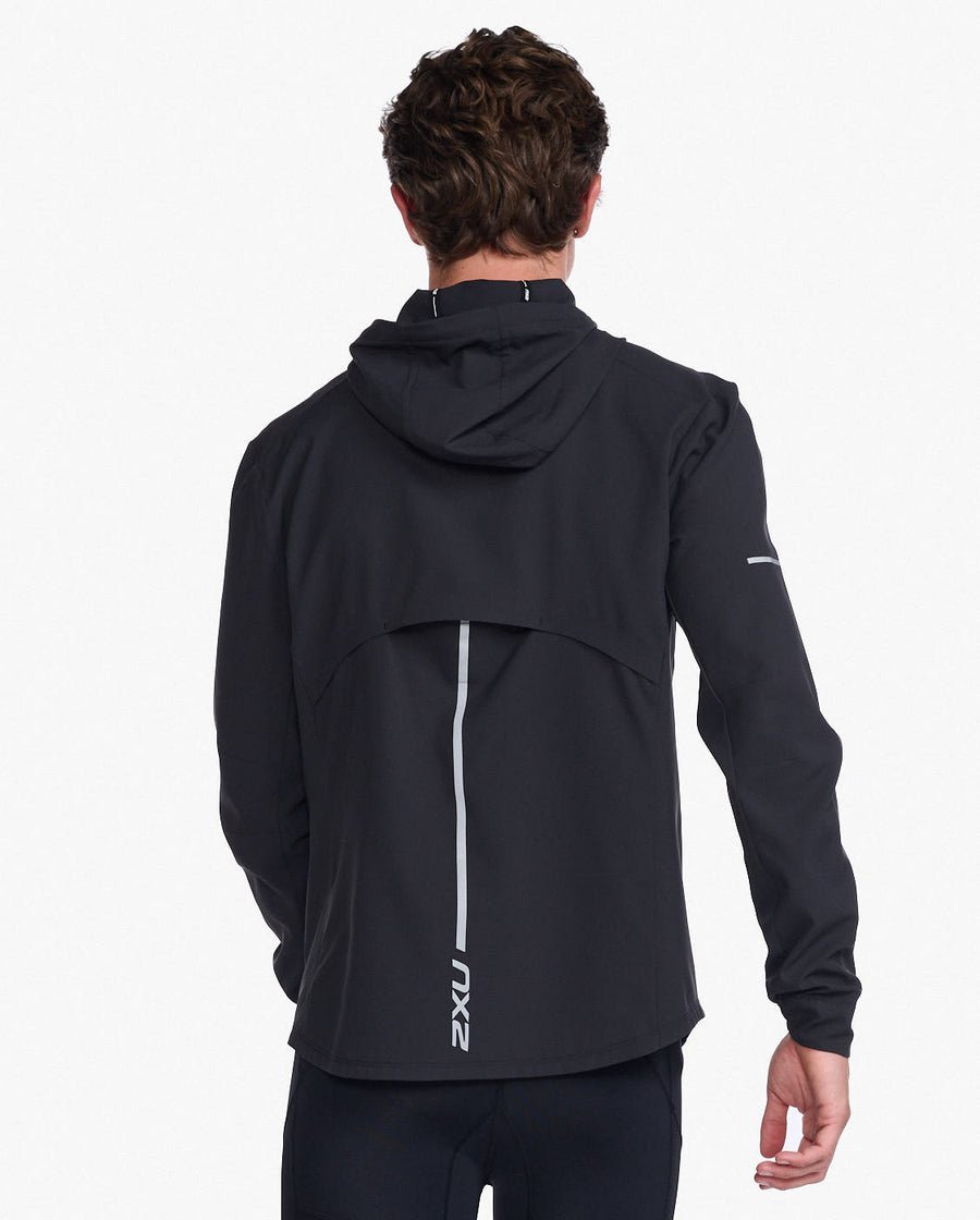 2XU MR6858A Aero Men's Cycling Jacket (Black/Silver) | Cycling Gears Hub - Cycling Gears Hub
