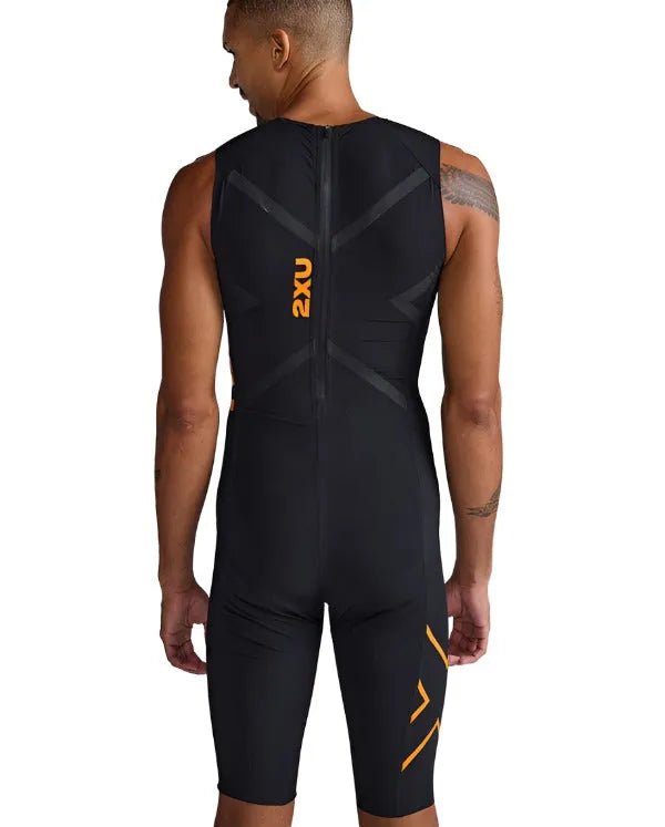 2XU MT6658D Propel Men's Swimsuits (Black/Turmeric) | Cycling Gears Hub - Cycling Gears Hub