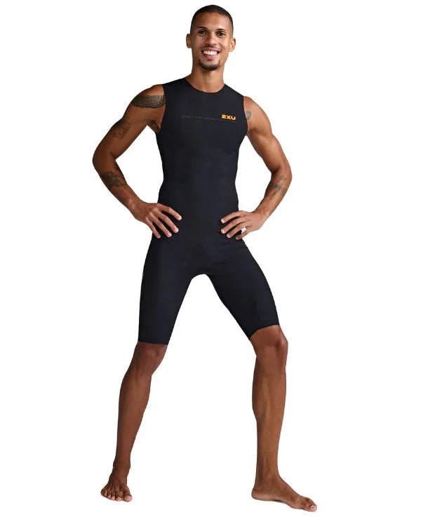 2XU MT6658D Propel Men's Swimsuits (Black/Turmeric) | Cycling Gears Hub - Cycling Gears Hub