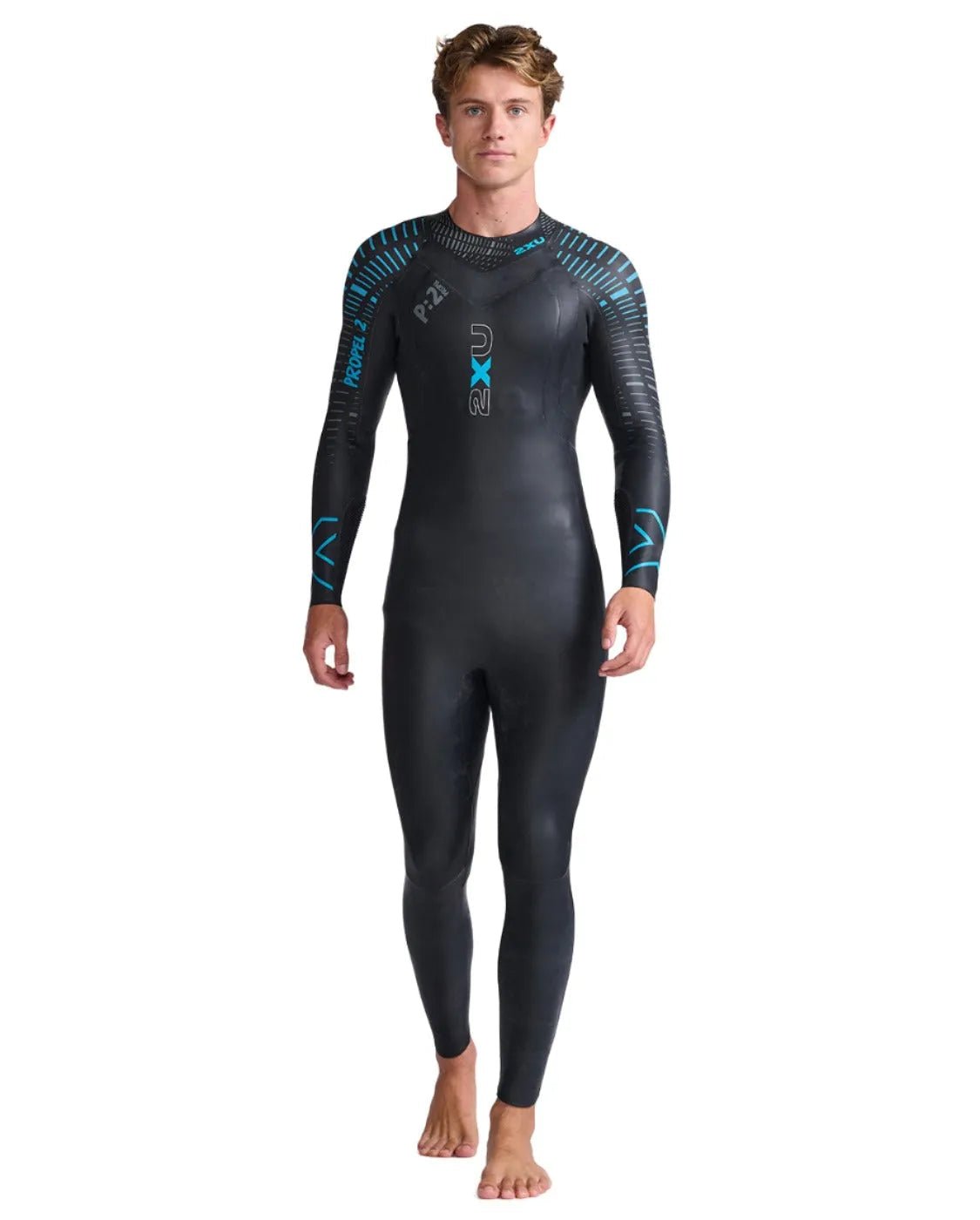 2XU MW4990C Propel 2 Men's Wetsuit (Black/Aloha) | Cycling Gears Hub - Cycling Gears Hub