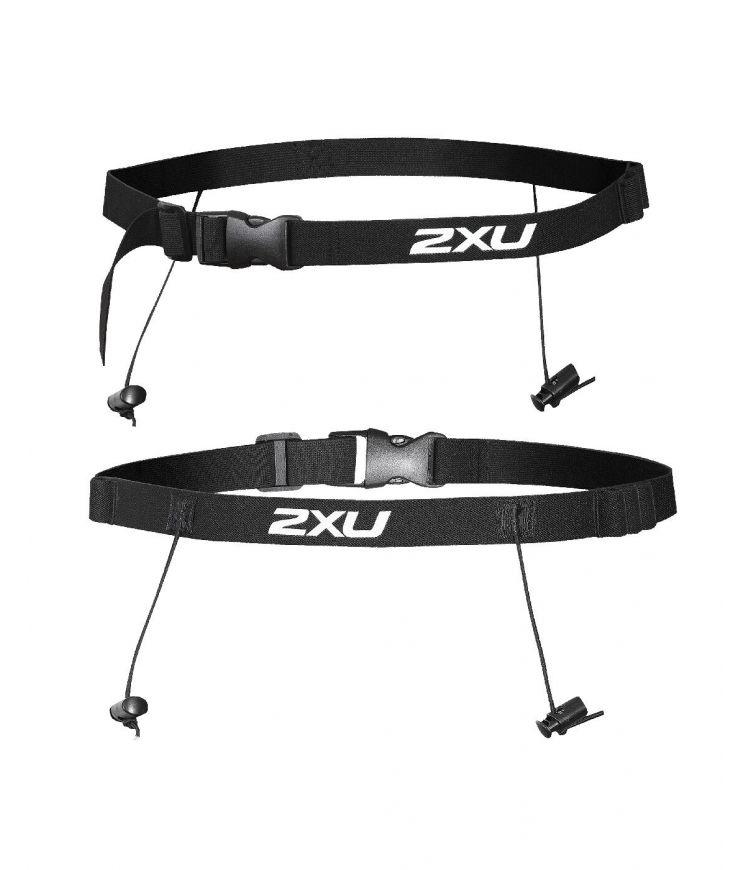 2XU UQ3800G Nutrition Race Belt (Black/Black OSFA) | Cycling Gears Hub