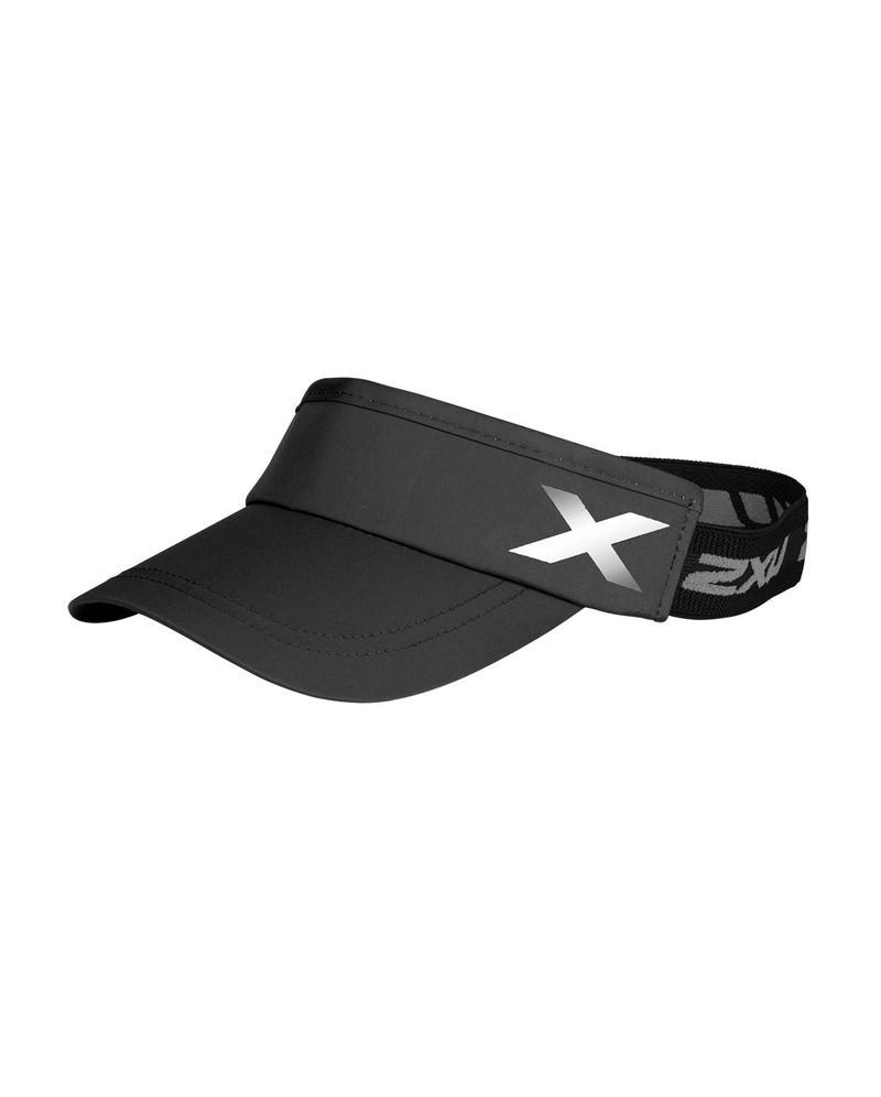 2XU UQ6165F Performance Visor (Black/Black OSFA) | Cycling Gears Hub