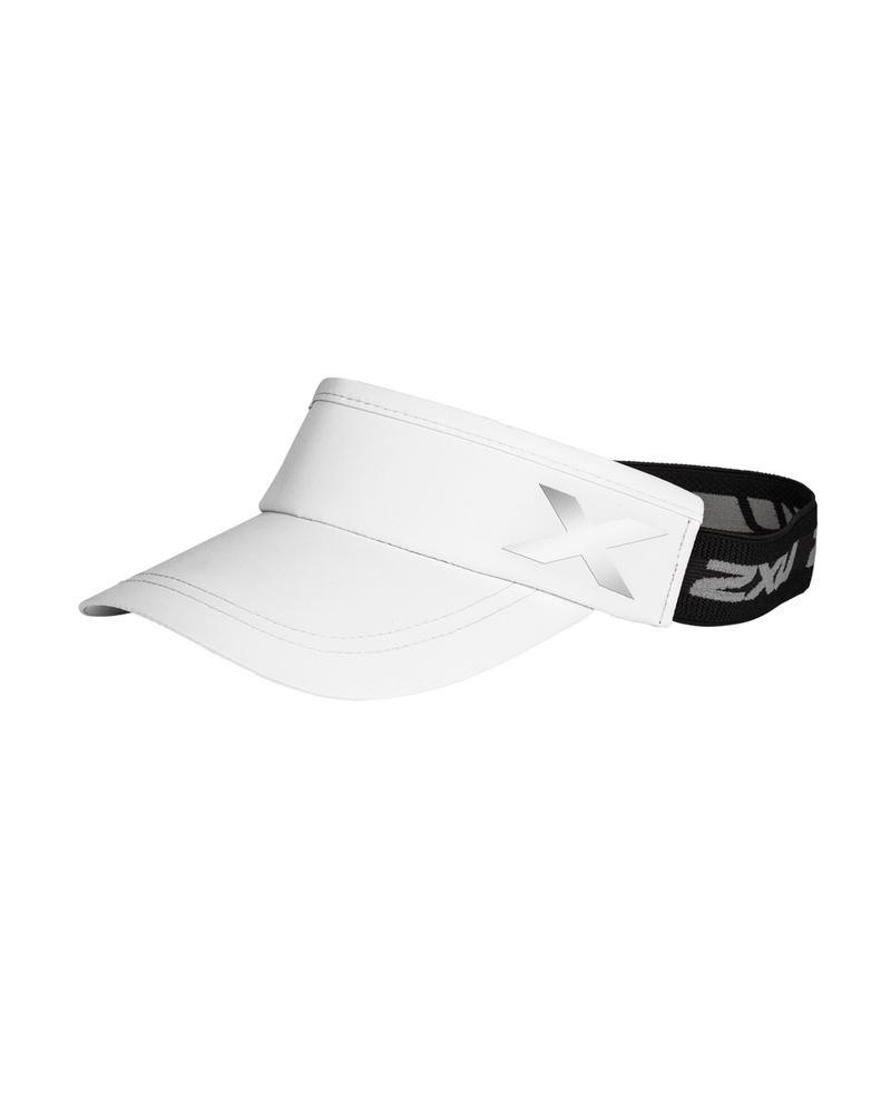 2XU UQ6165F Performance Visor (White/White OSFA) | Cycling Gears Hub
