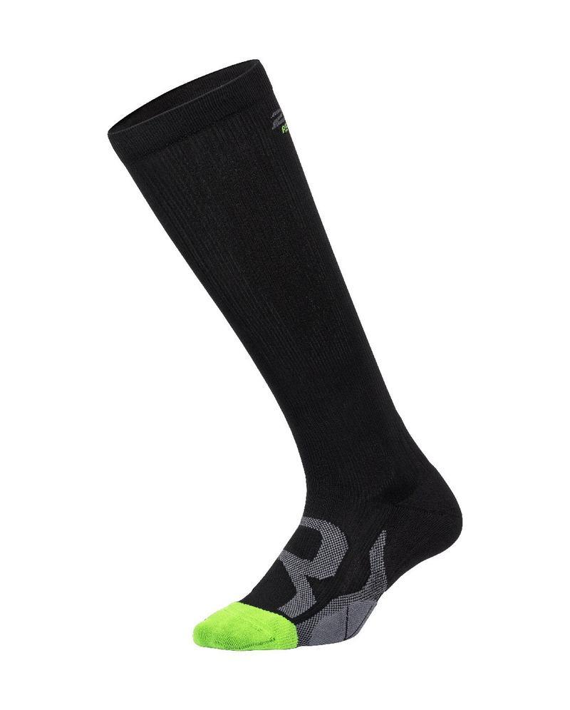 2XU UA5691E Recovery Unisex Compression Socks (Black/Grey) | Cycling Gears Hub