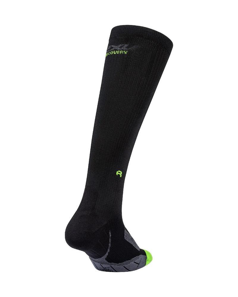 2XU UA5691E Recovery Unisex Compression Socks (Black/Grey) | Cycling Gears Hub
