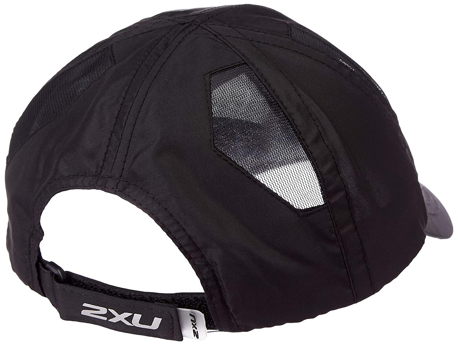 2XU UQ5685F Run Cap (Black/Black OSFA) | Cycling Gears Hub