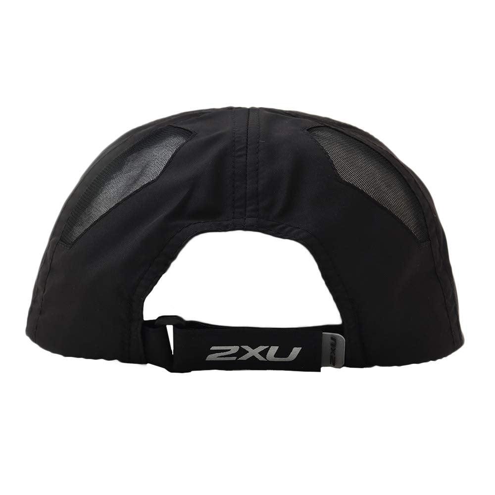 2XU UQ5685F Run Cap (Black/Black OSFA) | Cycling Gears Hub