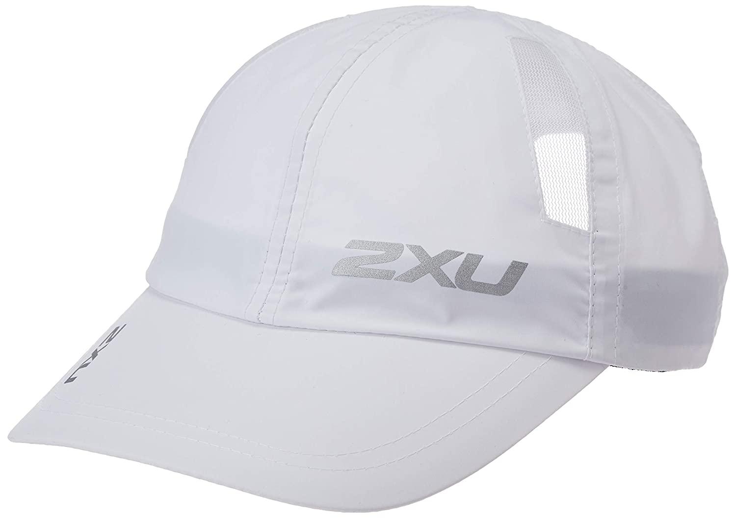 2XU UQ5685F Run Cap (White/White OSFA) | Cycling Gears Hub