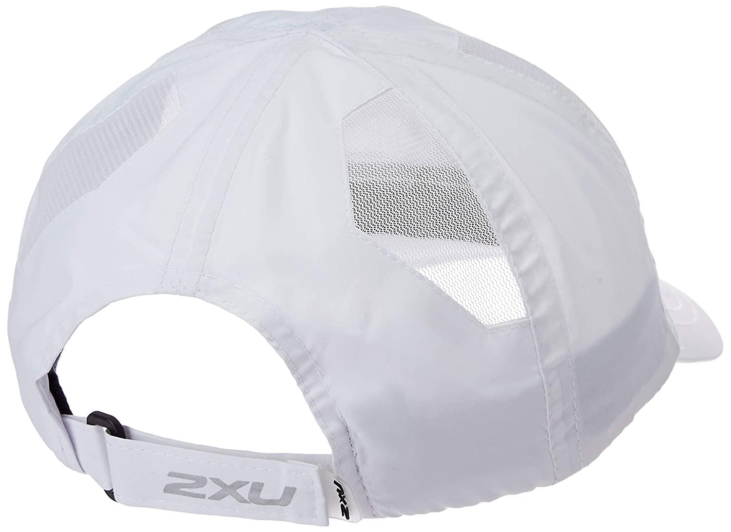 2XU UQ5685F Run Cap (White/White OSFA) | Cycling Gears Hub
