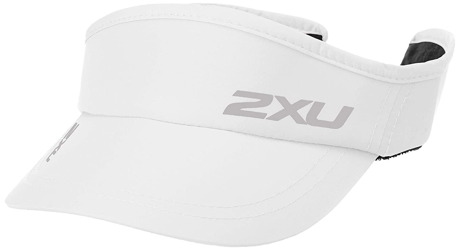 2XU UQ5686F Run Visor (White/White OSFA) | Cycling Gears Hub