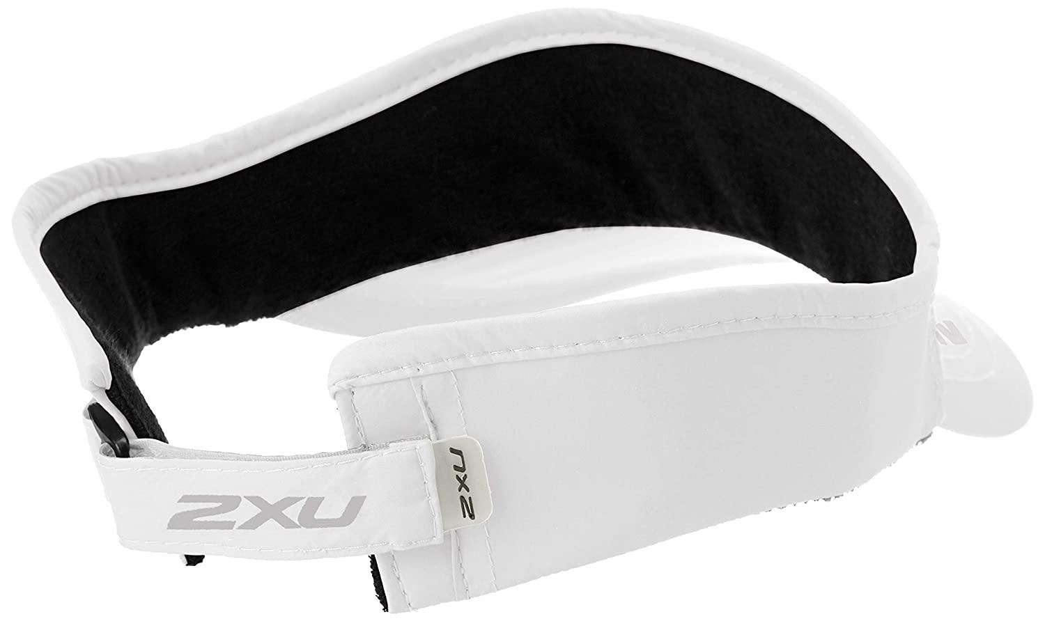 2XU UQ5686F Run Visor (White/White OSFA) | Cycling Gears Hub