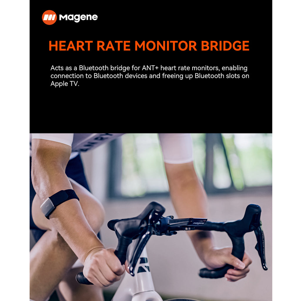 Magene T500 Direct Drive Smart Trainer – 2200W, ±1% Accuracy, 20% Slope Simulation, Cassette Included