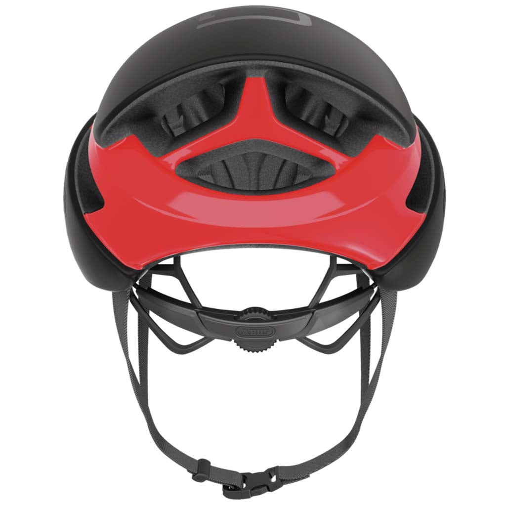 ABUS GameChanger Helmet – Black Red | Aerodynamic Performance Road Cycling Helmet