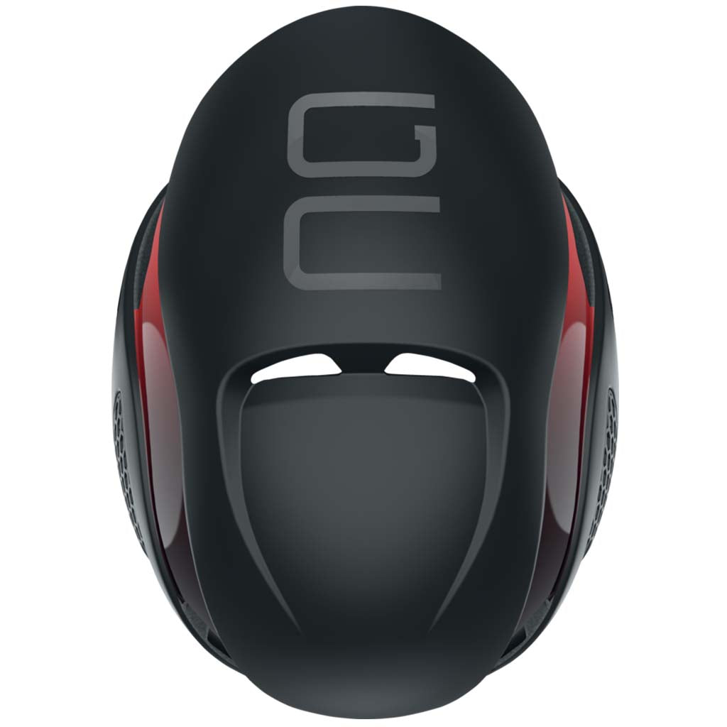 ABUS GameChanger Helmet – Black Red | Aerodynamic Performance Road Cycling Helmet