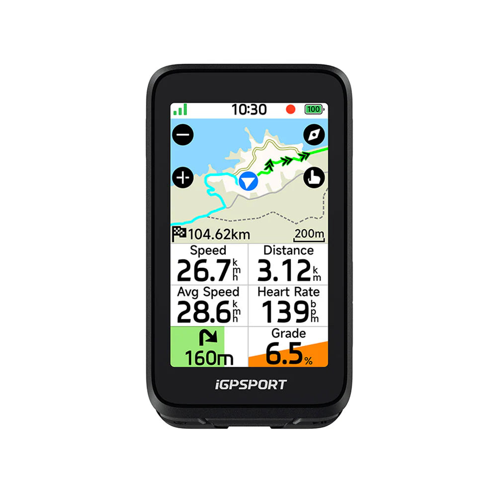 iGPSPORT BiNavi Air GPS Bike Computer | 3” Touchscreen Navigation Cycling Computer | Cycling Gears Hub