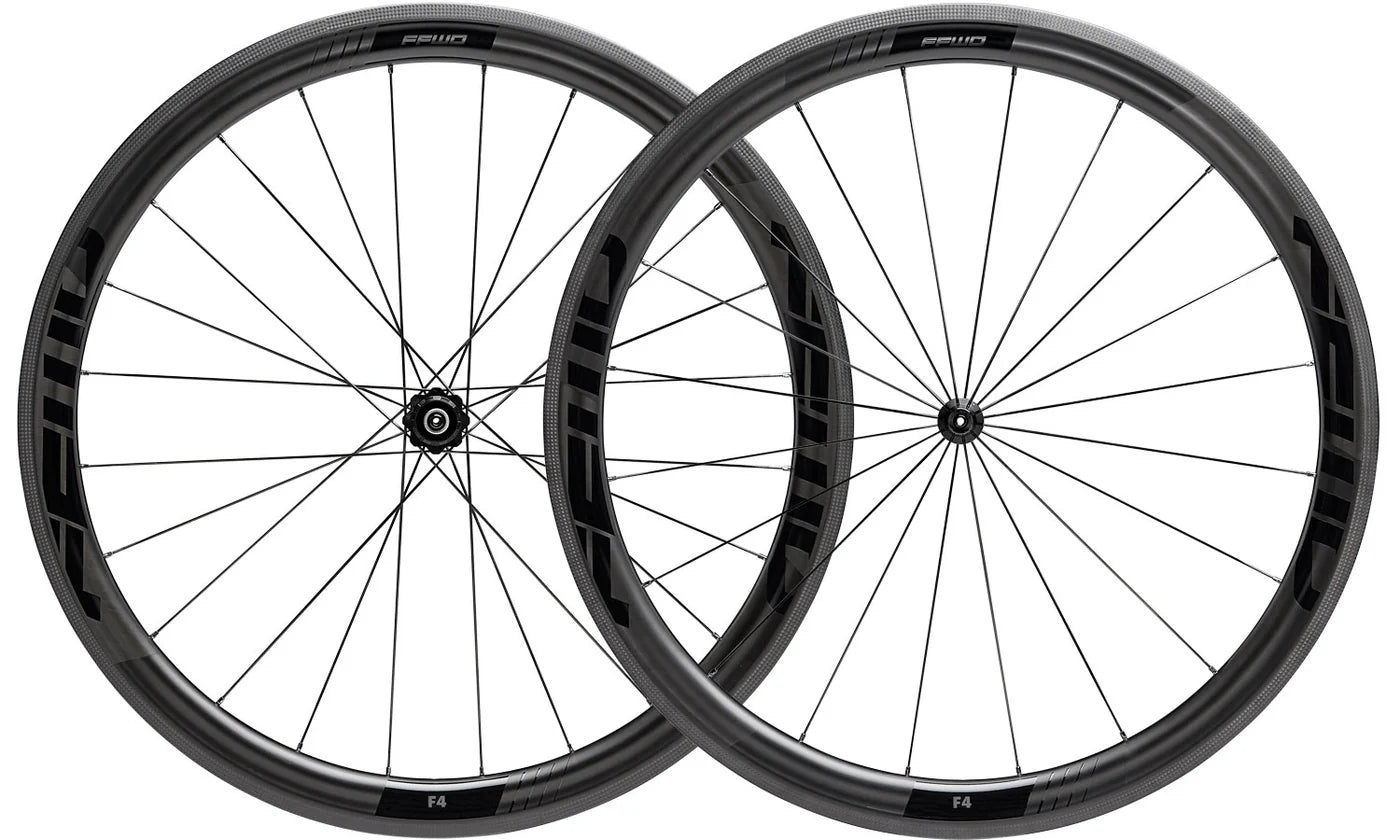FFWD F4R FCC Carbon Tubeless Ready Rim Brake Wheelset - Shimano hub Color-Matt Black | Cycling Gears Hub